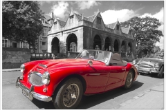 Cars in Chipping Campden ~ 0036A~Healey in the High Street Cars in Chipping Campden ~ 0036A~Healey in the High Street