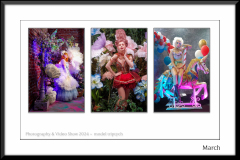 photography show 2024 ~ Trade stand models triptych